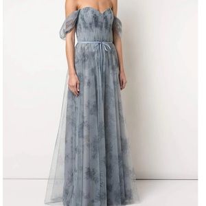 Marchesa Notte Off Shoulder Tulle Bridesmaid Dress
